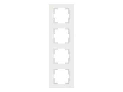 Рамка 4-ая вертикальная белая, RITA, Mutlusan 22208002401