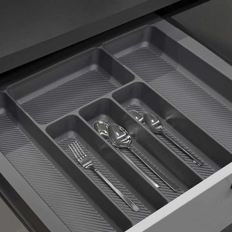 Лоток для столовых приборов 800 PIXEL 735*485, серый AKS 117231