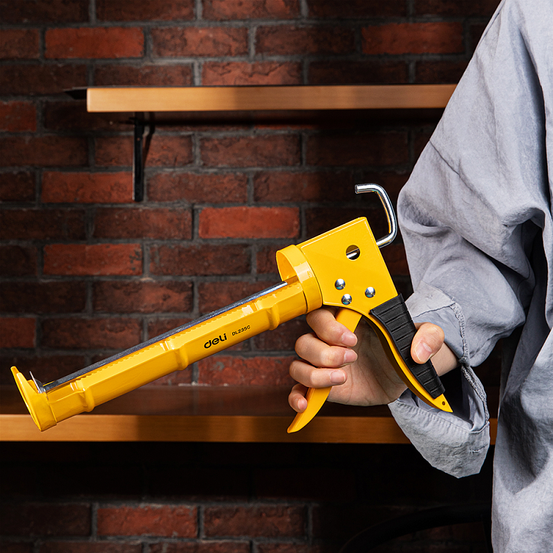 Пистолет для герметика Deli YS EDL2350, полукорпусной, 230 мм