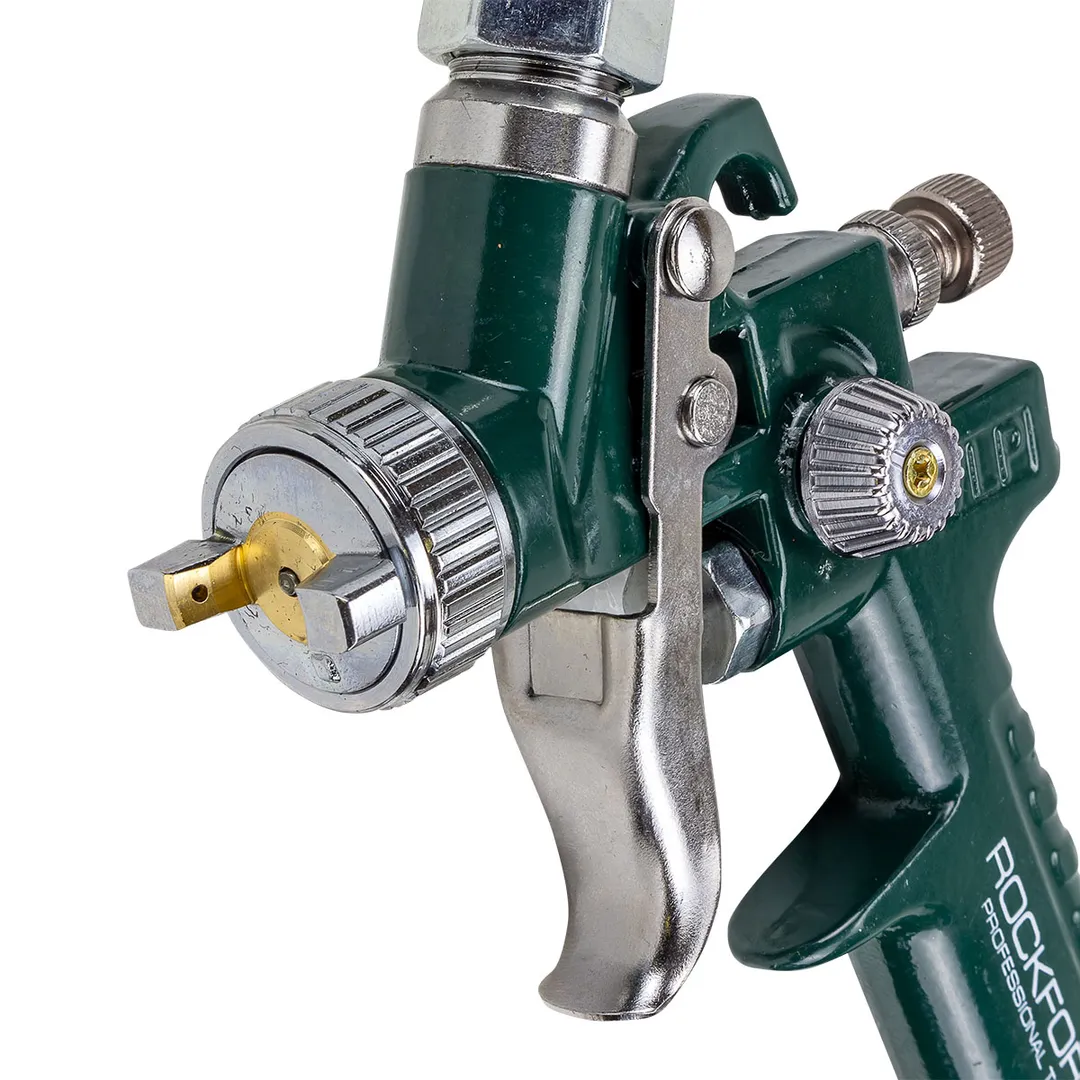 Краскораспылитель с верхним пластиковым бачком бачок 125 мл, сопло 1.0 мм RockForce RF-H-2000-2V