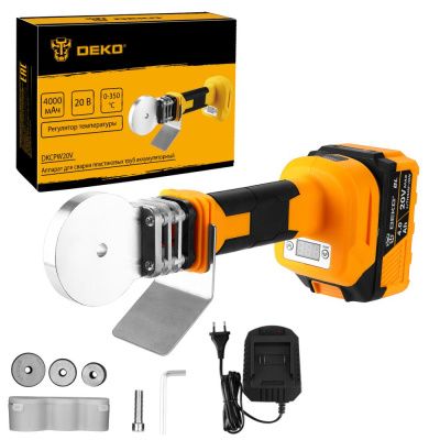 Паяльник для полипропиленовых труб аккумуляторный DKCPW20V DEKO 086-3000