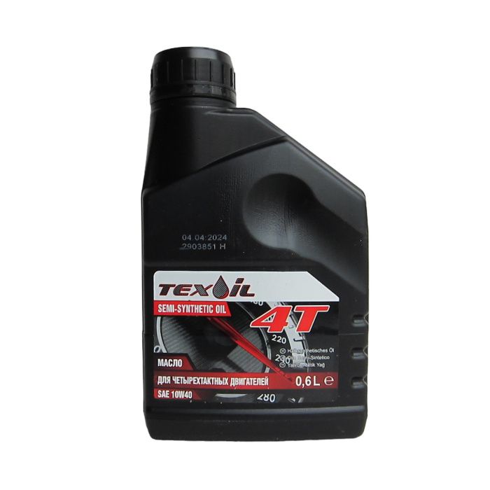 Масло для 4-х тактных двигателей SAE 10W40 (0,6л) Texoil 4680074231201