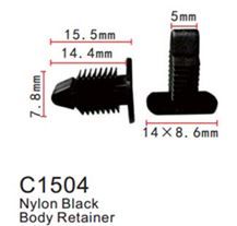 Клипса для крепления внутренней обшивки а/м БМВ пластиковая, 100 шт Forsage C1504(BMW)