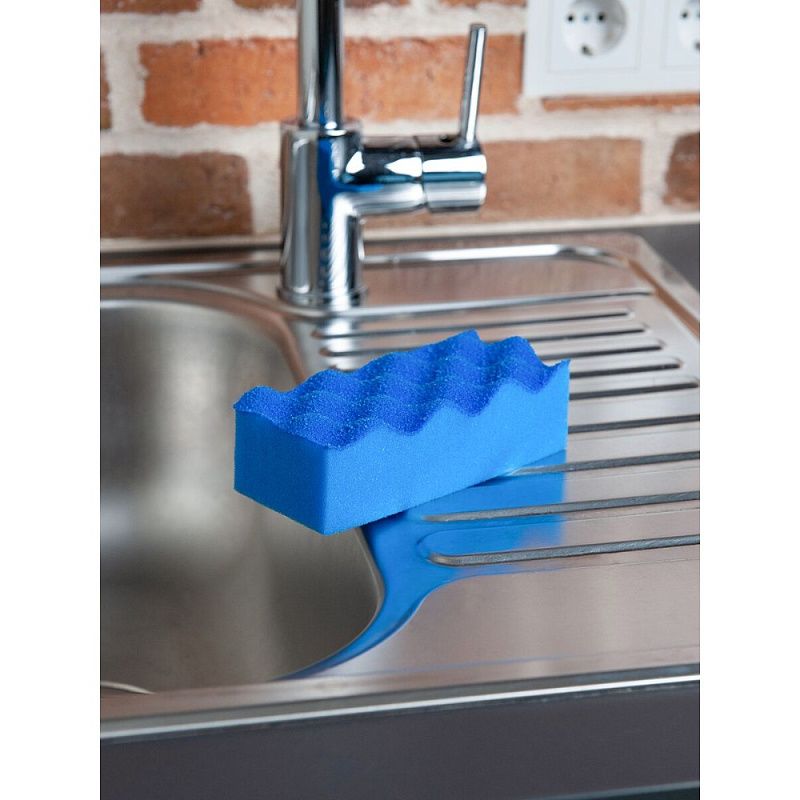Губка хозяйственная для уборки помещений HQ Profiline, 14х6,3х4,5 см, 5 шт/упак, синий