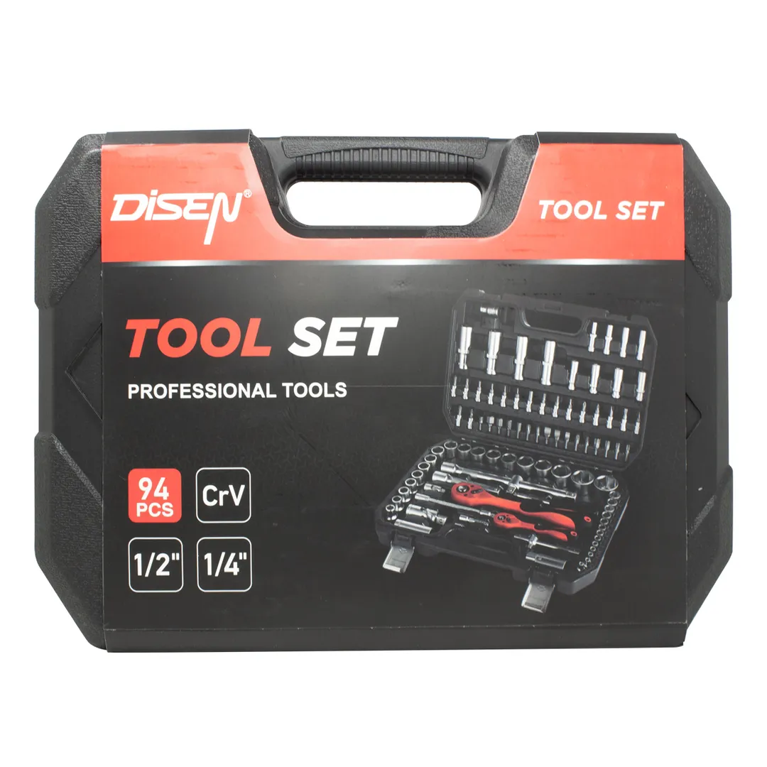 Набор инструментов 94 пр. 1/4''&1/2'' 6-гр. DISEN DS-4941-5