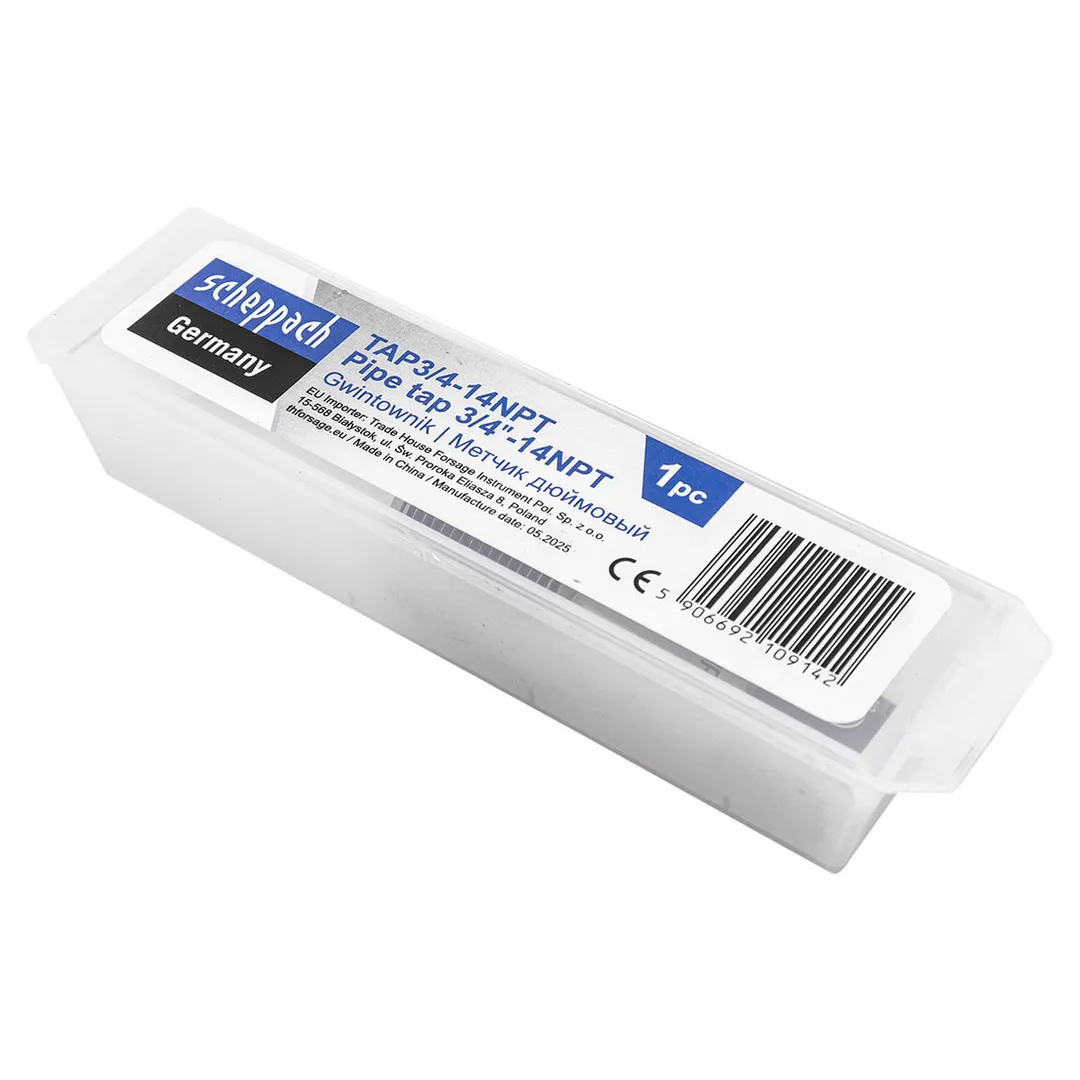 Метчик 3/4-14NPT дюйм. Scheppach Sch-TAP3/4-14NPT