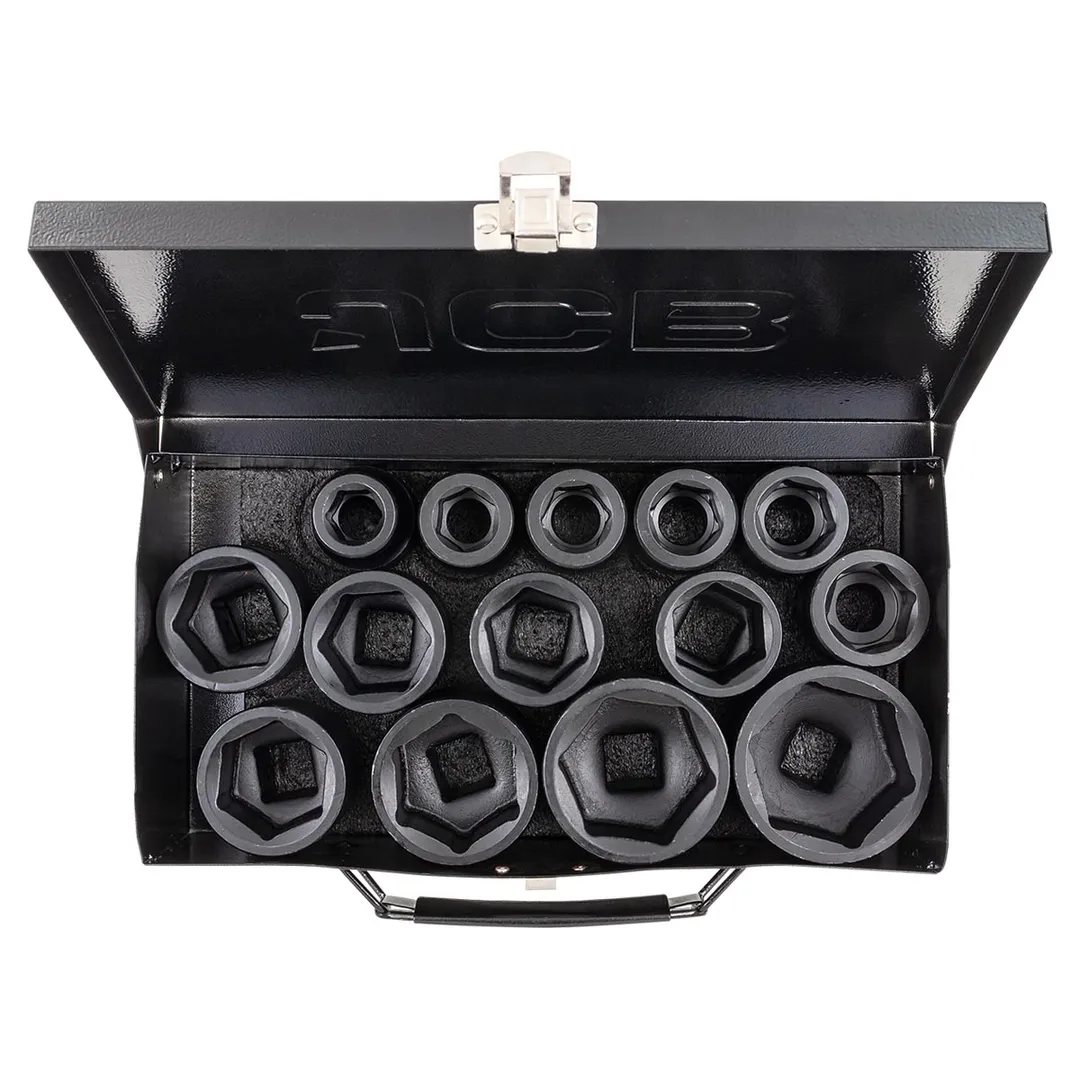 Набор ударных головок 17-50 мм 3/4'' 14 пр 6-гр JCB JCB-6141-5MPB