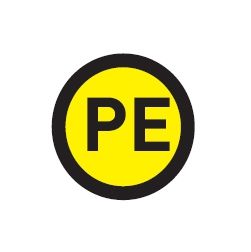 Наклейка "PE" (d20мм,) EKF PROxima an-2-08