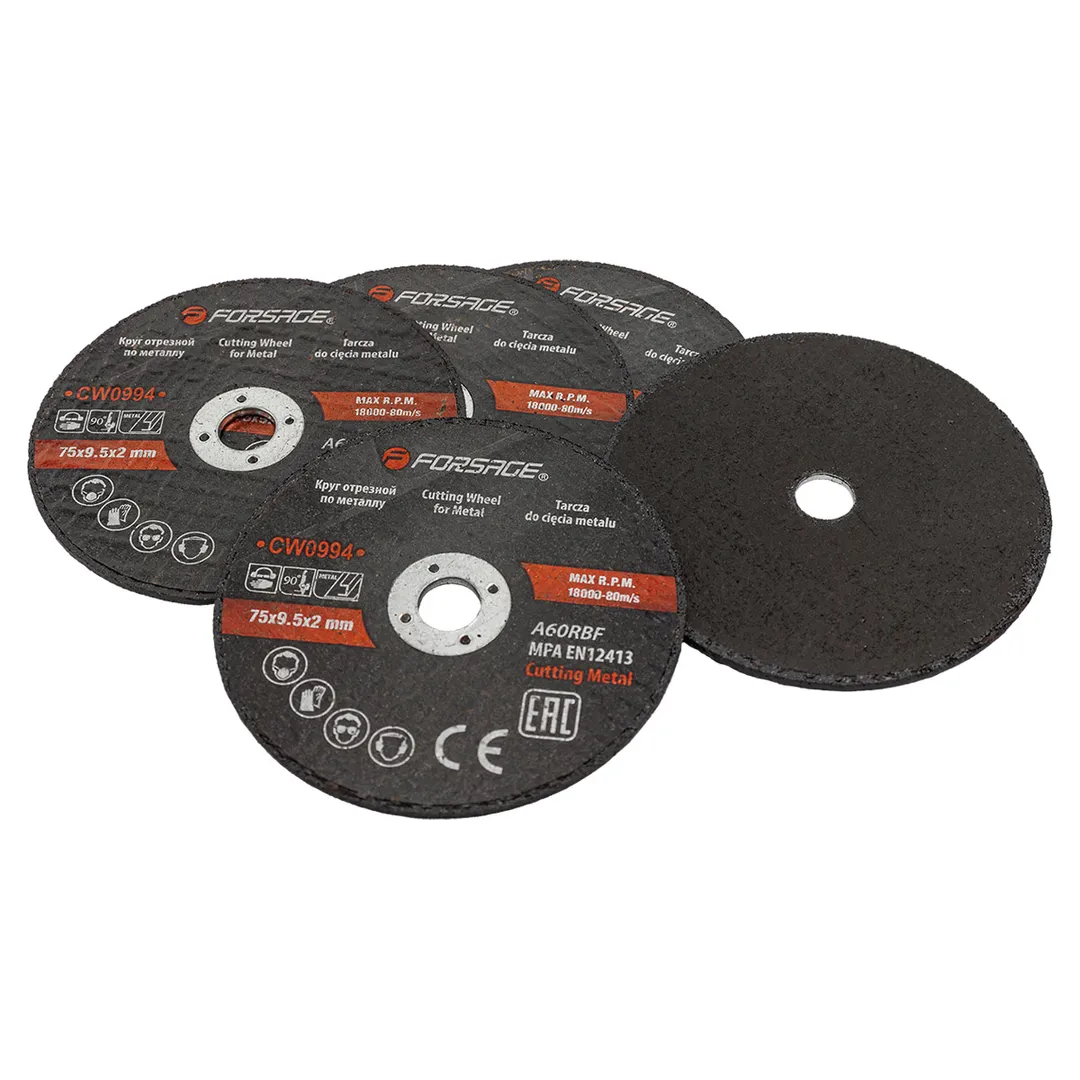 Круг отрезной 75x9.5x2 мм, 5 шт./к-т Forsage F-CW0994