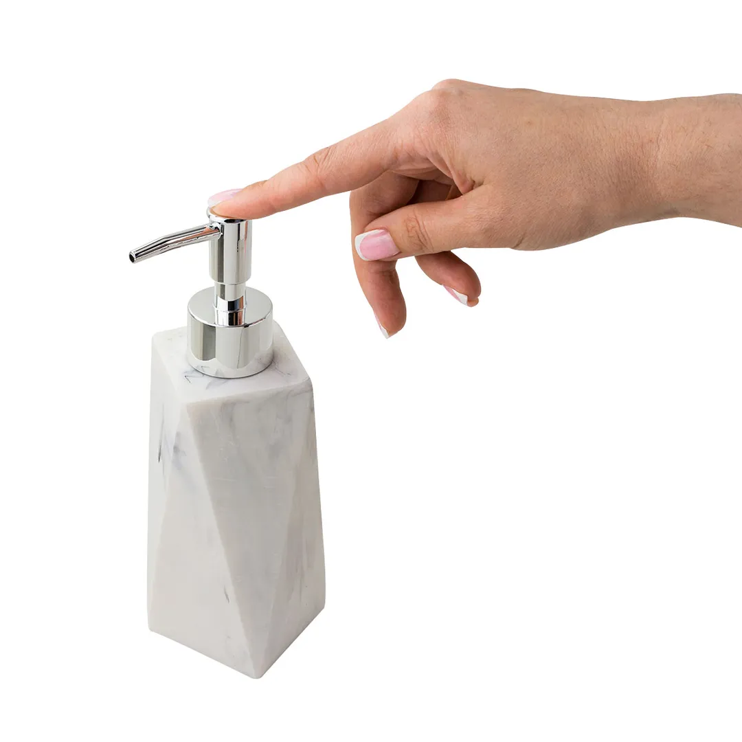 Набор для ванной комнаты 4 пр., мыльница, дозатор для мыла, подставка для зубных щеток, подставка для косметических аксессуаров La and Te beaute LT-BS-12