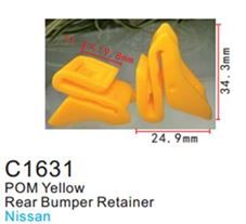 Клипса для крепления внутренней обшивки а/м Ниссан пластиковая, 100 шт Forsage C1631(Nissan)