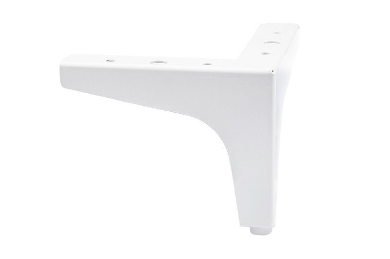 Опора мебельная мет. h100 угловая белый AKS 117404
