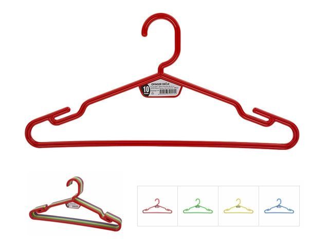 Вешалки детские комплект 10шт., цвета в ассортименте DRINA 10308