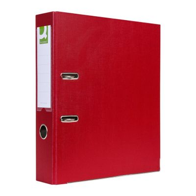 Папка-регистратор "Q-Connect ПВХ Эко", A4, 75 мм, бургунд