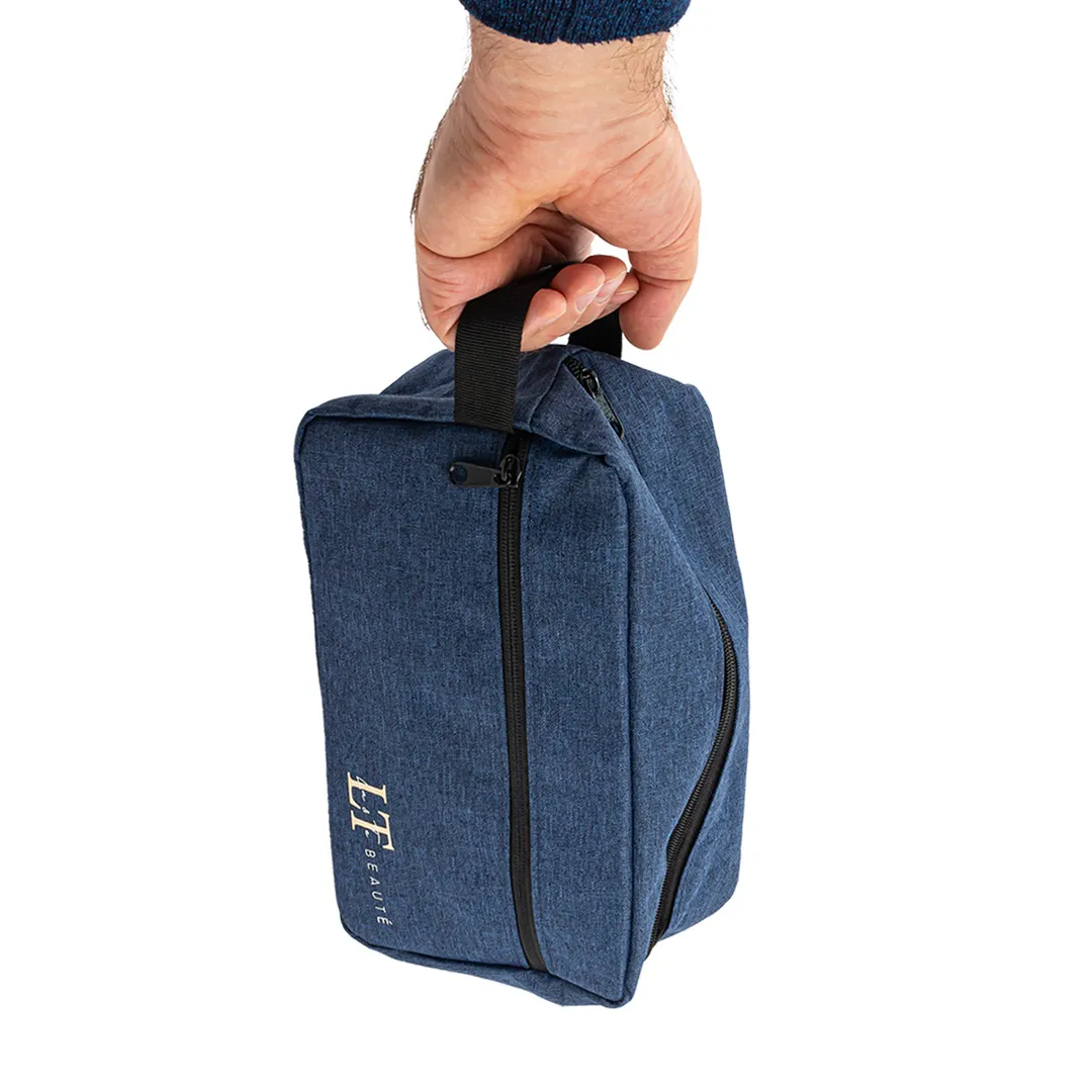 Набор мужской косметики, сумка, гребень, наьор маникюрный, шампунь, гель, полотенце La and Te beaute LTMEN4