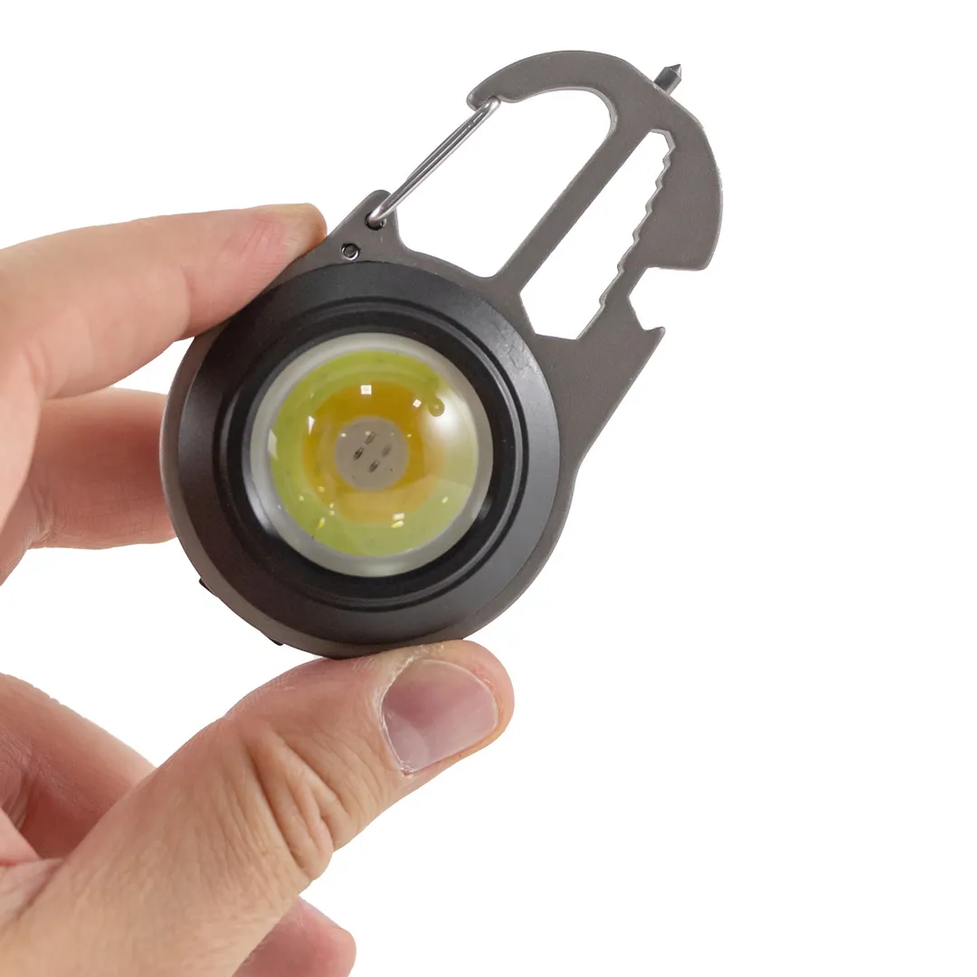 Фонарь портативный многофункциональный, светодиод COB, 7 режимов освещения, 3.7V, 5W, IP64 Forsage F-JBEL9905