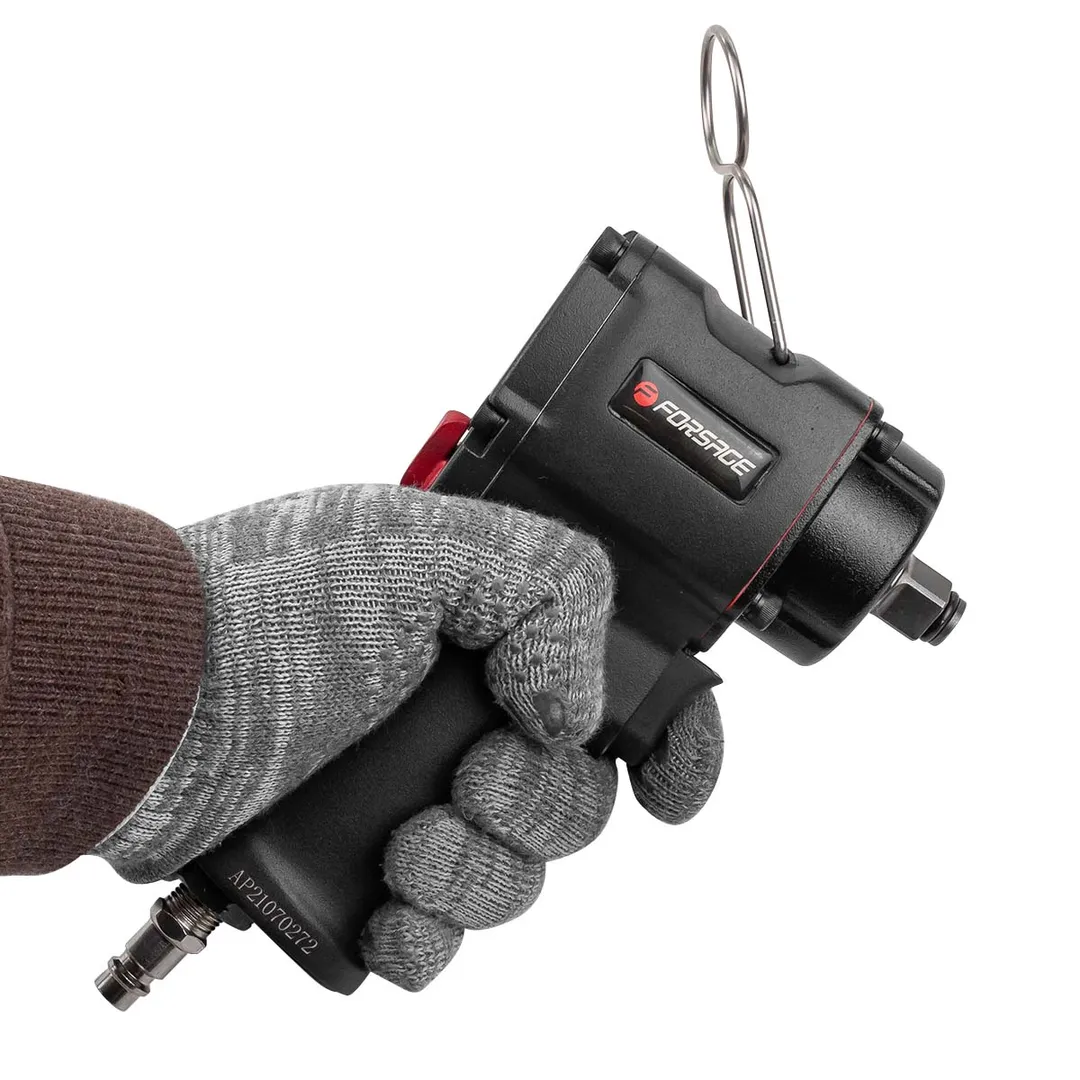 Пневмогайковерт ударный ''Compact'' с реверсом и регулировкой усилия 1/2'' 600Hм Forsage F-82542