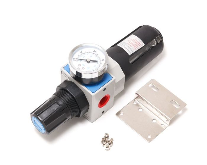 Фильтр-регулятор с индикатором давления для пневмосистем ''Profi'' 1/4'' RockForce RF-EW4000-02