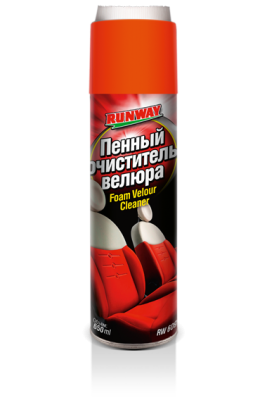 Очиститель велюра пенный 650 мл. аэрозоль RUNWAY RW6091
