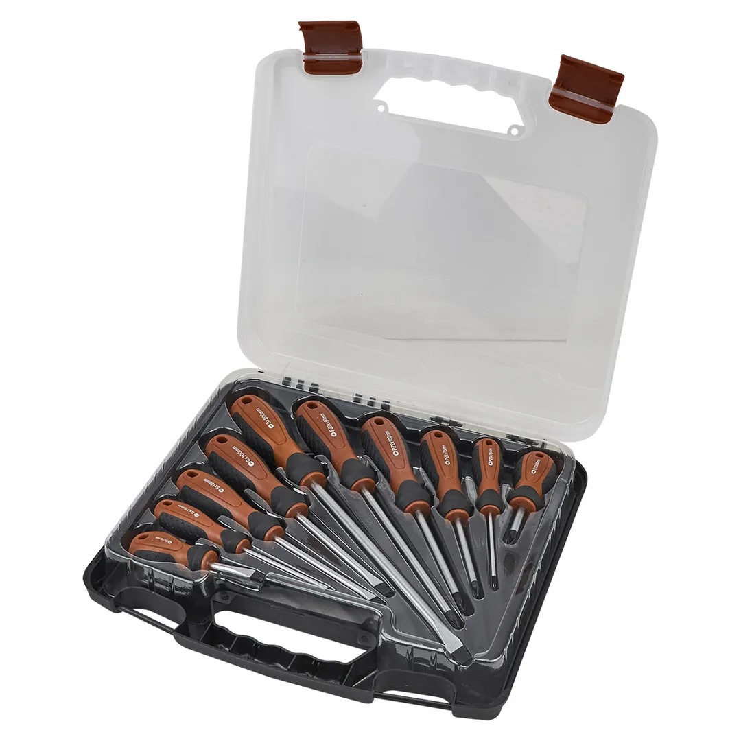 Набор отверток PH, PZ, SL 10 пр FORSTIME FT-7010C