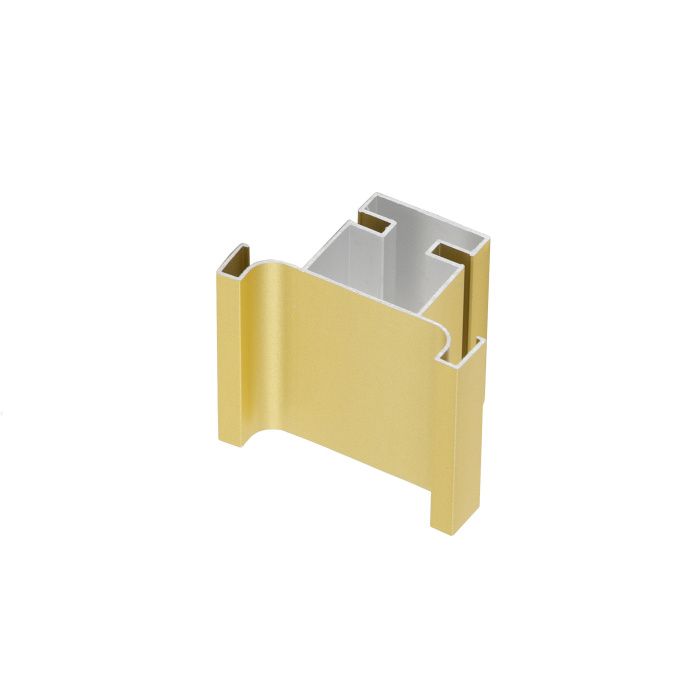 Профиль алюм. GOLA-18 вертикальный средний 5,4 м матовое золото AKS 118409