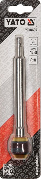 Держатель магнитный быстросъемный 150 мм для бит 1/4'' Yato YT-04695