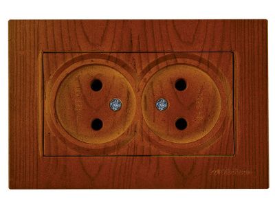 Розетка 2-ая, скрытая б/з керамика, вишня RITA Mutlusan 2200 201 0256