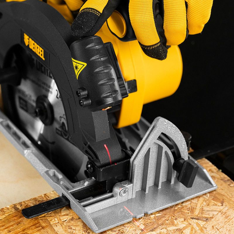 Пила циркулярная аккумуляторная бесщет. CCSH-BL-20-185, 185 мм, Li-Ion, 20 В Denzel 27409