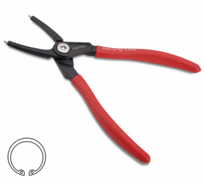 Съемник стопорных колец 180 мм, прямой на сжим Toptul DCBD1307