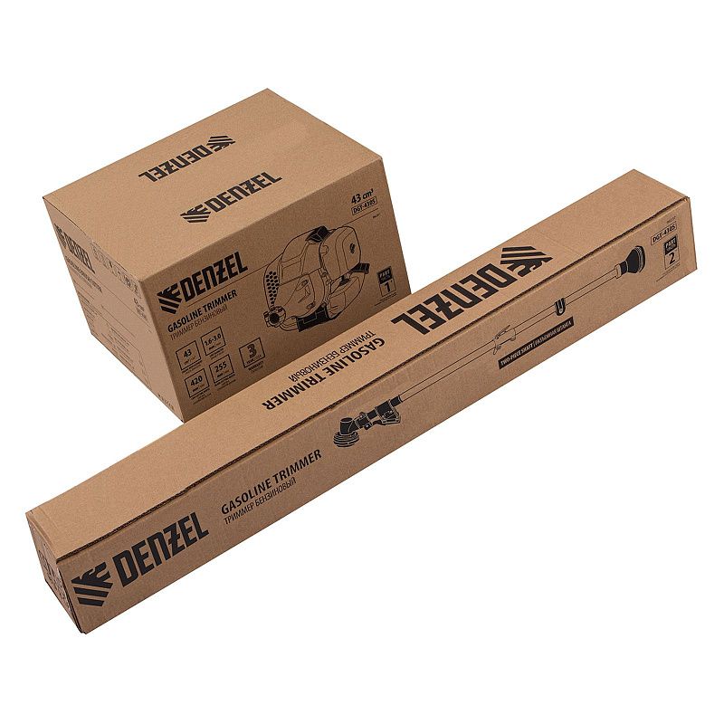 Триммер бензиновый DGT 430S, 43 см3, 2.5 л. с, разъемная штанга, состоит из 2 частей Denzel 96237