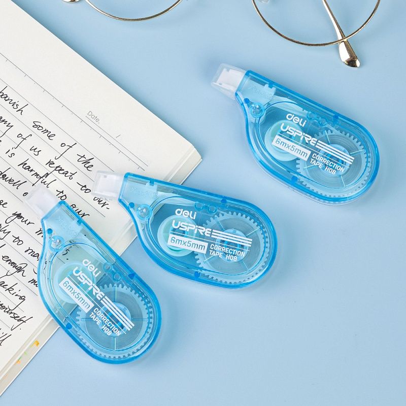 Корректор роллер "Uspire", 6х5 м/мм, голубой
