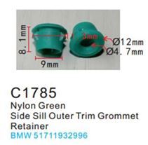 Клипса для крепления внутренней обшивки а/м БМВ пластиковая 100 шт Forsage C1785(BMW)