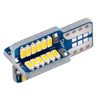Автолампа диод T10 (W5W) 12V SMD без цоколя 1-конт Белая CAN BUS комп.2 шт габарит/стоп/са SKYWAY S08201482