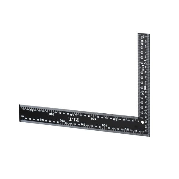 Угольник цельнометаллический ADVANCE HSQR01-0203 (20х30 см, 90°, двойная шкала в мм) PIT HSQR01-0203