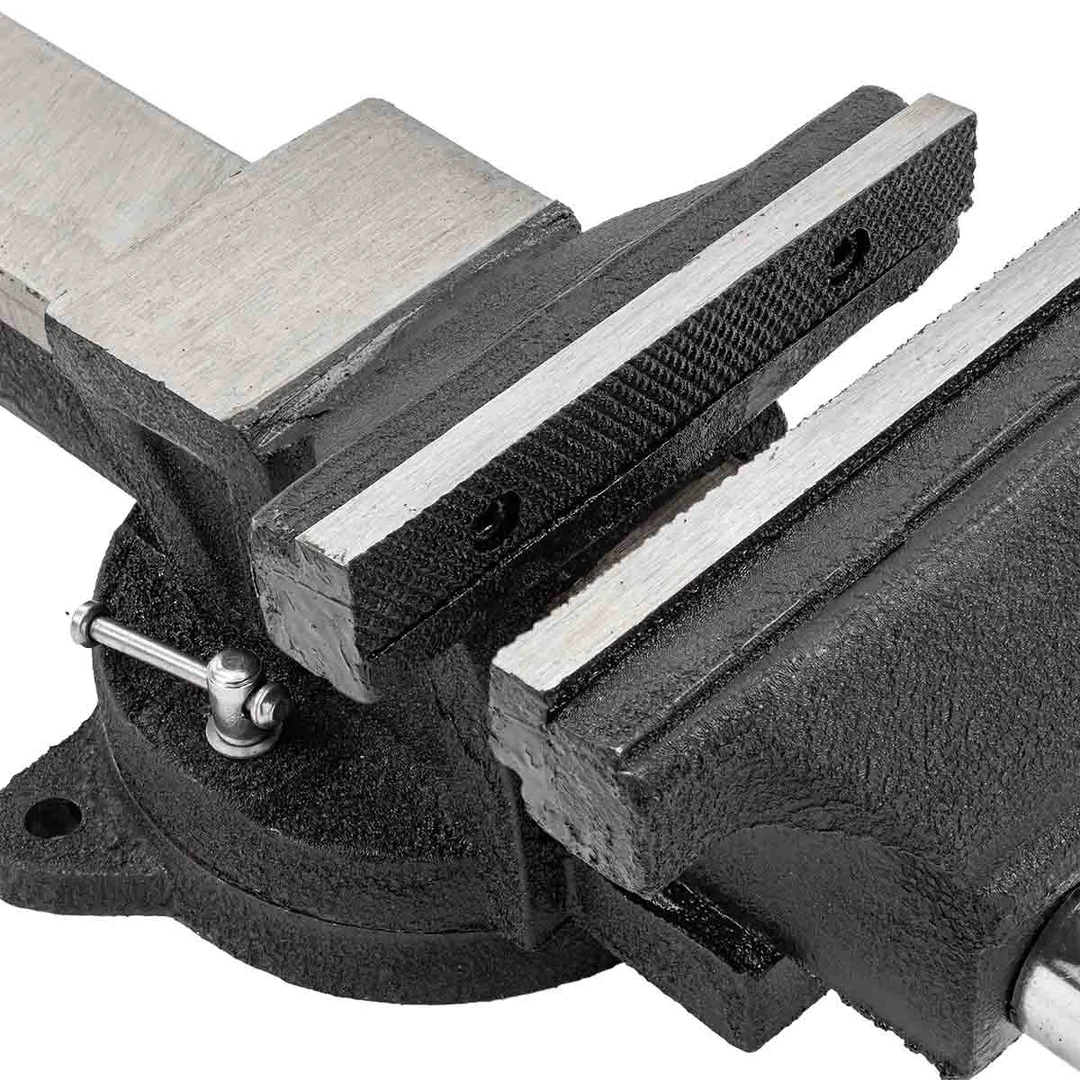 Тиски стальные поворотные с наковальней 6'', 150 мм RockForce RF-6540106