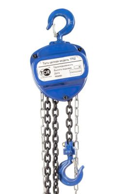 Таль ручная шестеренная ТРШ C 0,5 т, высота подъема 12 м BASE TOR 1050794