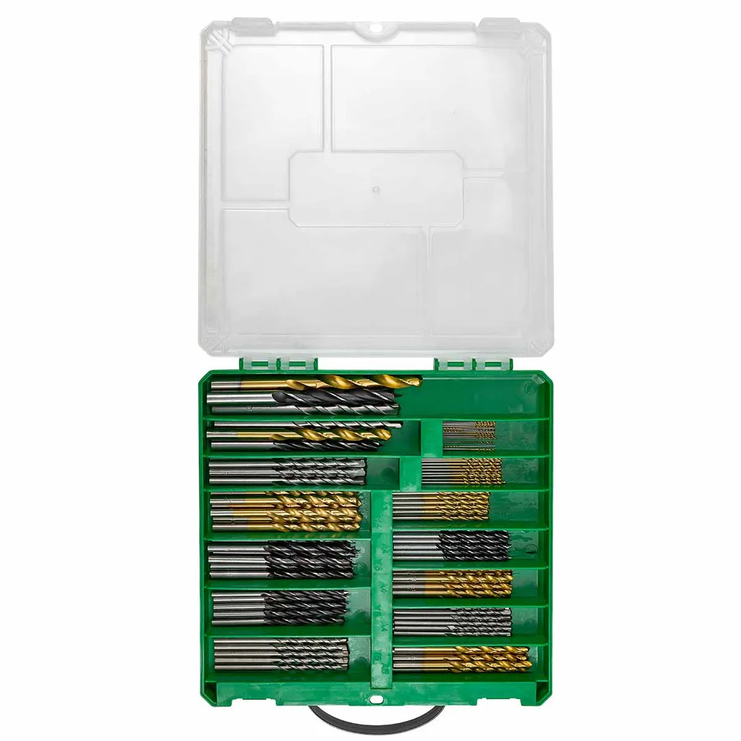 Комбинированный набор сверл 130 пр. по металлу: 1-6, 8, 10 мм, по бетону: 4-6, 8, 10 мм, по дереву: 4-6, 8, 10 мм RockForce RF-924U130