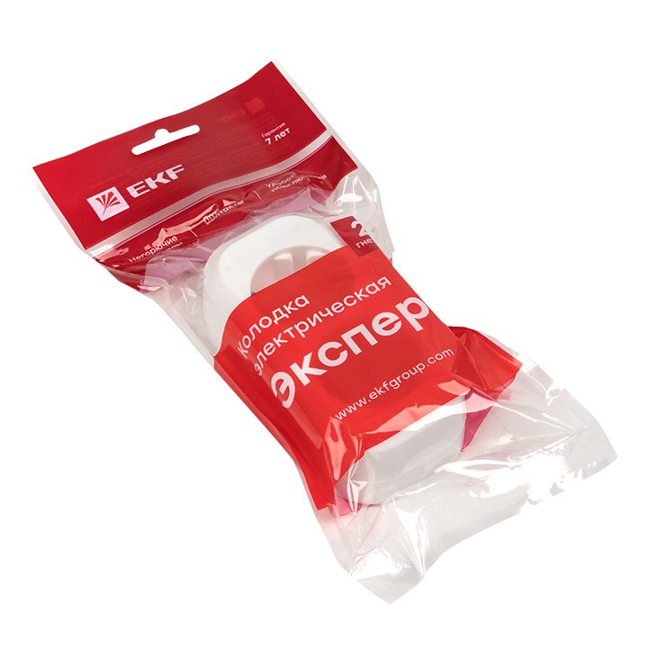 Колодка 2 гн, 16А 3,5кВт с/з Эксперт EKF PROxima AKB16-2