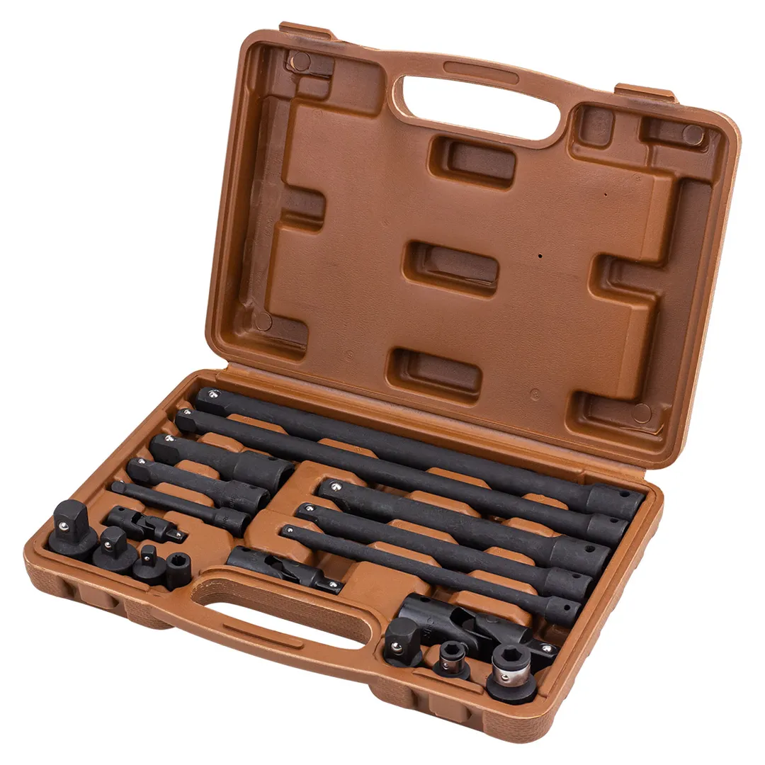 Набор удлинителей и адаптеров 18 пр 1/4''&3/8''&1/2'' FORSTIME FT-T4057-18