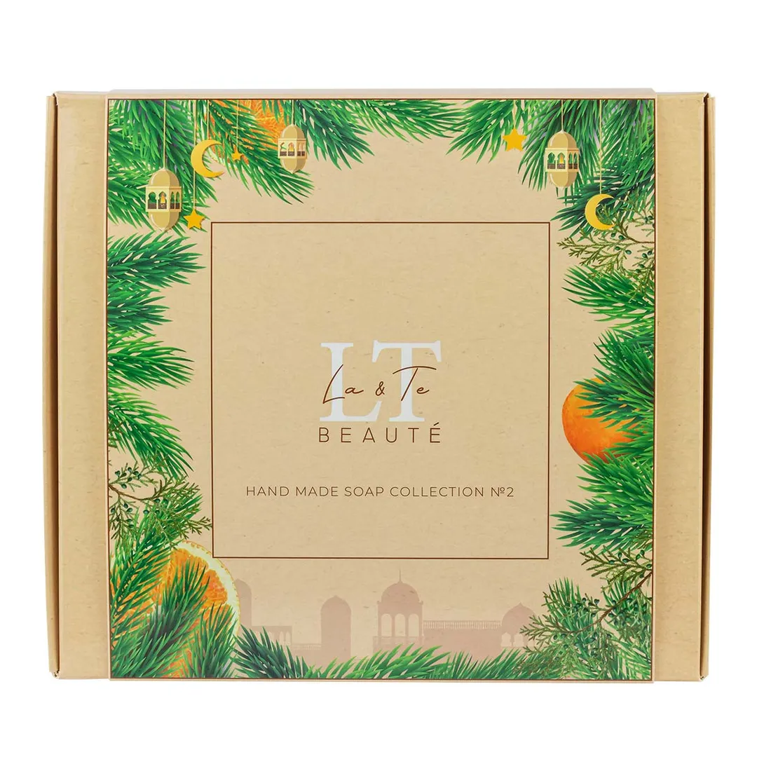 Набор 2, мыло Восток, Древесное, Можжевельник, шар Сладкий апельсин La and Te beaute LT-SP2(мыло+шар)