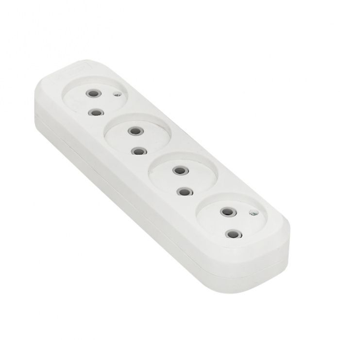 Колодка 4 гн, 10А 2,2кВт б/з Эксперт EKF PROxima AKB10-4