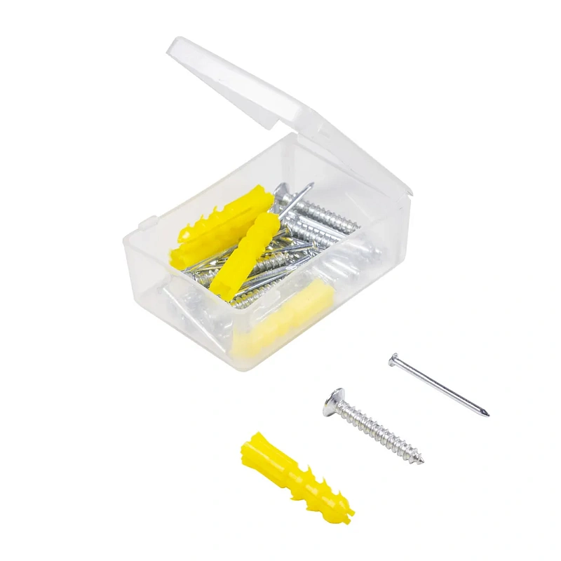 Набор инструментов 55 пр, молоток, плоскогубцы, отвертки, нож, рулетка, расходник WMC TOOLS WMC-1055