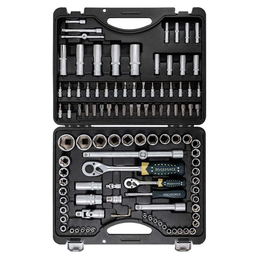 Набор инструментов 108 пр.1/4''&1/2'', 6-гр., 4-32 мм RockForce RF-41082-5EURO