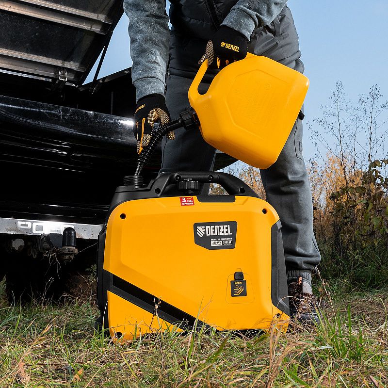 Генератор инверторный GS-2200iS, 2,2 кВт, 230 В, закрытый корпус, ручной старт DENZEL 94713