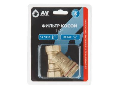 Фильтр косой 1/2", AV Engineering AVE3680112