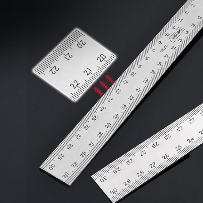 Строительная линейка Deli YS DL7300, с угольником и уровнем, 300 мм