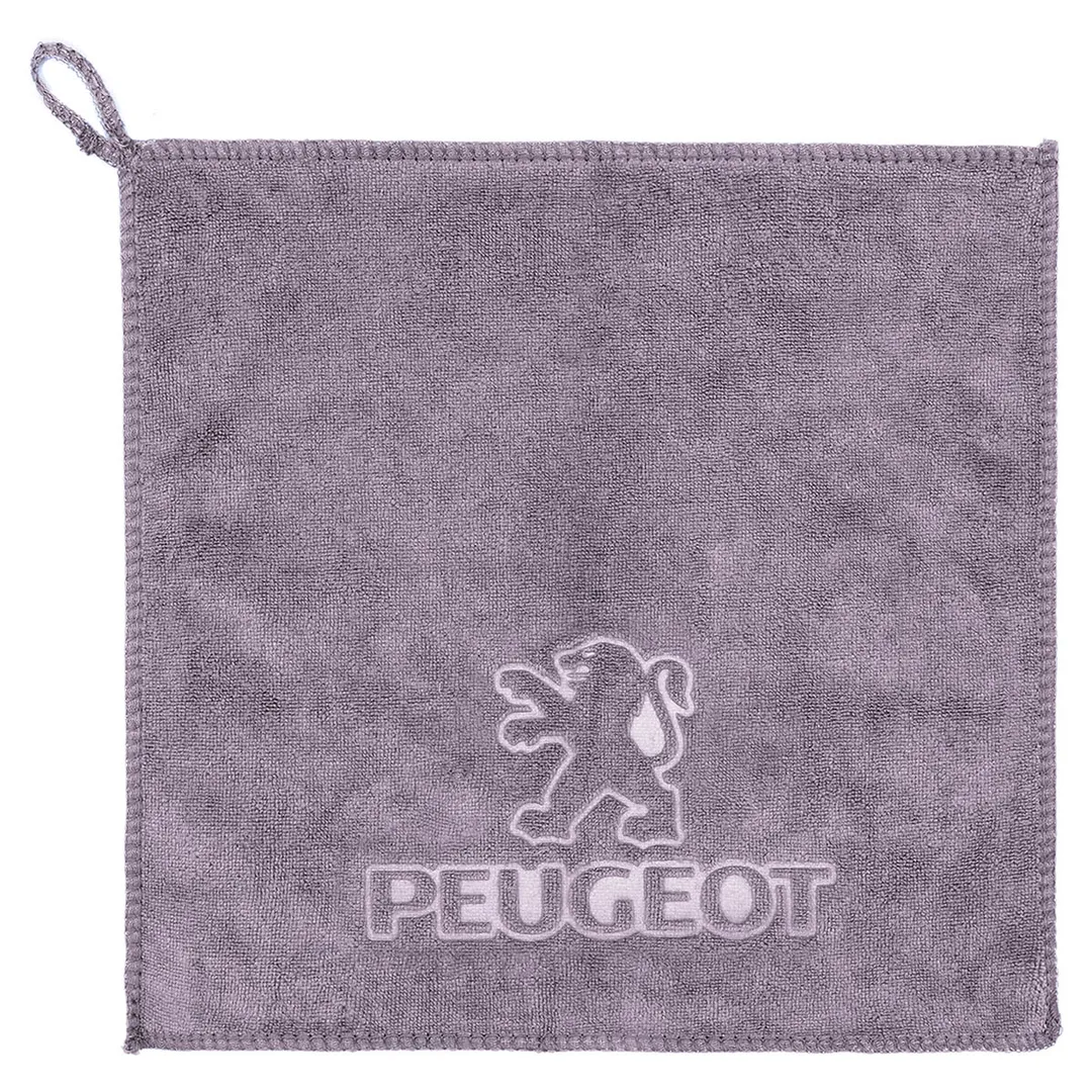 Салфетка чистящая микрофибра с логотипом 30*30 см 3 шт/уп Forsage F-NHE33 PEUGEOT