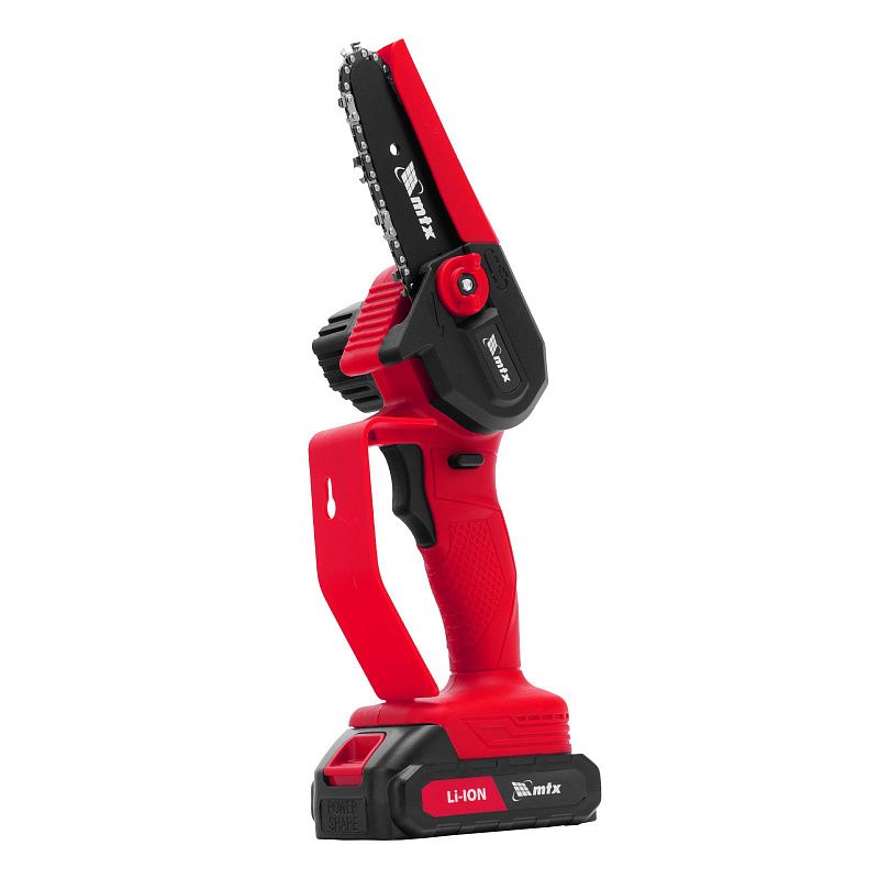 Цепная мини-пила аккумуляторная, MCS-100, шина 100 мм, Li-Ion, 20 В MTX 58640