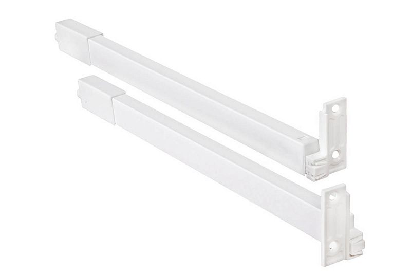 Рейлинг прямоугольный продольный Slimbox РП L-400 белый PL 104803