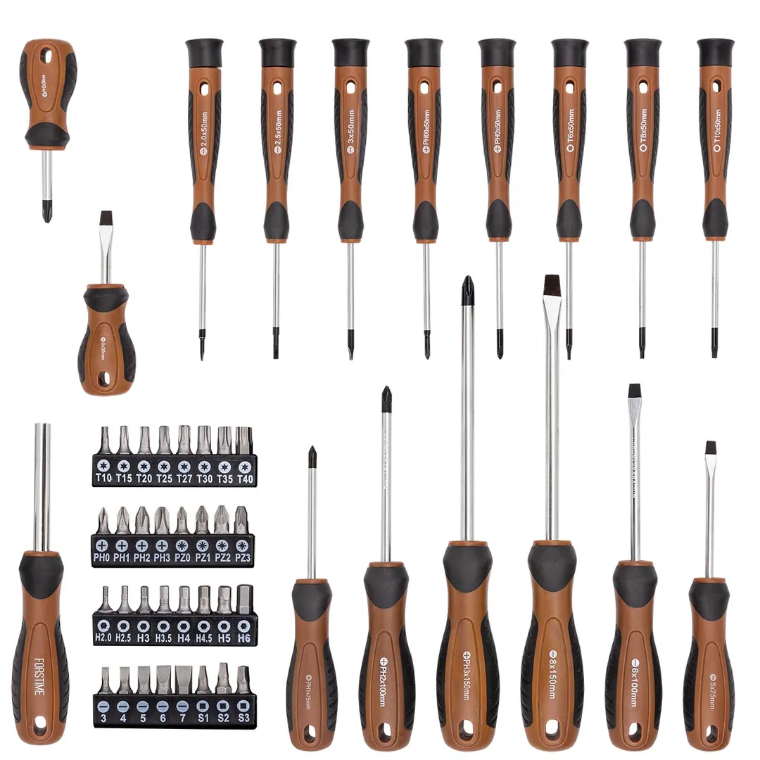 Набор отверток SL, PH, отверток для точных работ SL, PH, Torx, биты SL, PH, PZ, Torx, HEX, Square Head 50 пр FORSTIME FT-7050